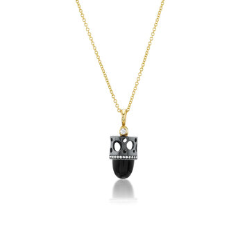Dana Bronfman Onyx and Two Tone Bullet Talisman Pendant