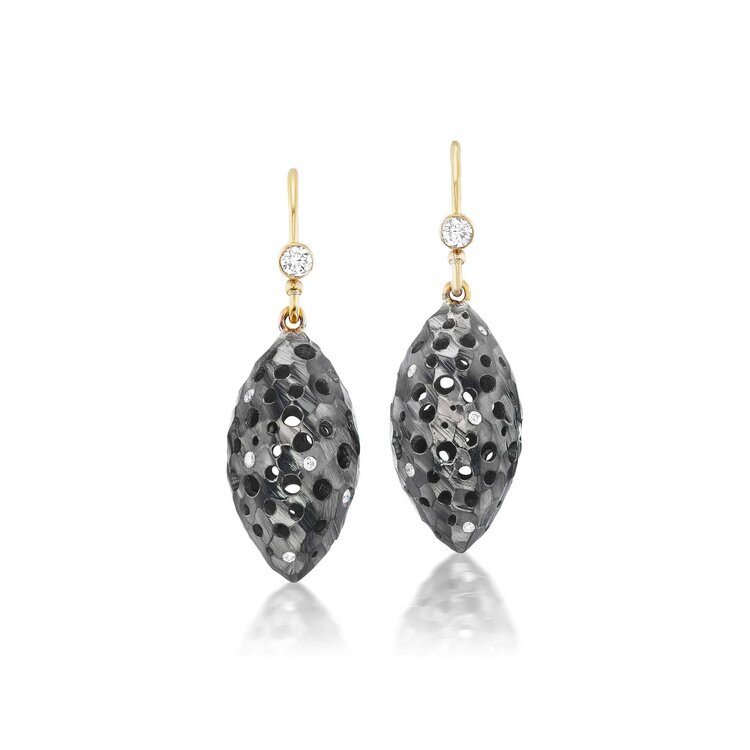 Dana Bronfman Small Marquise Drop Earrings