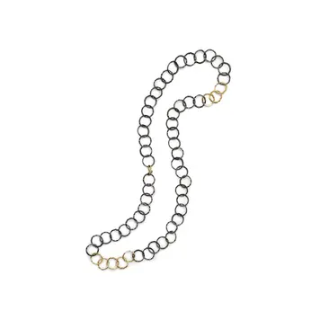 Dana Bronfman Open Silhouette Chain Convertible Necklace 30"