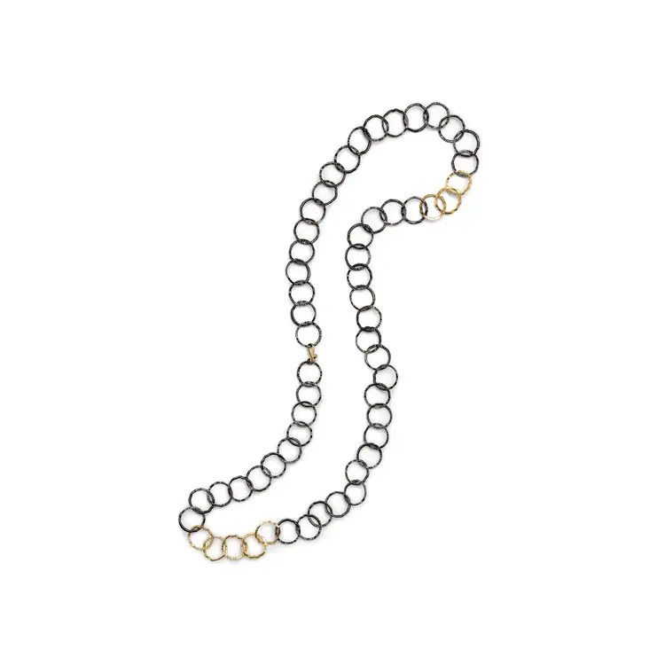 Dana Bronfman Open Silhouette Chain Convertible Necklace 30"