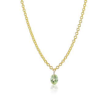 Dana Bronfman Faceted Green Montana Sapphire Necklace