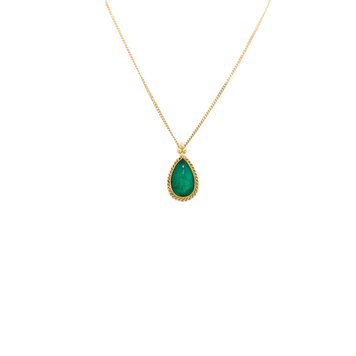 Amali One-of-a-Kind Emerald Teardrop Necklace