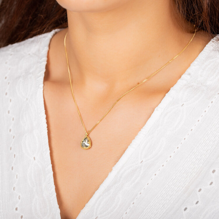 Amali One-of-a-Kind Diamond Teardrop Necklace