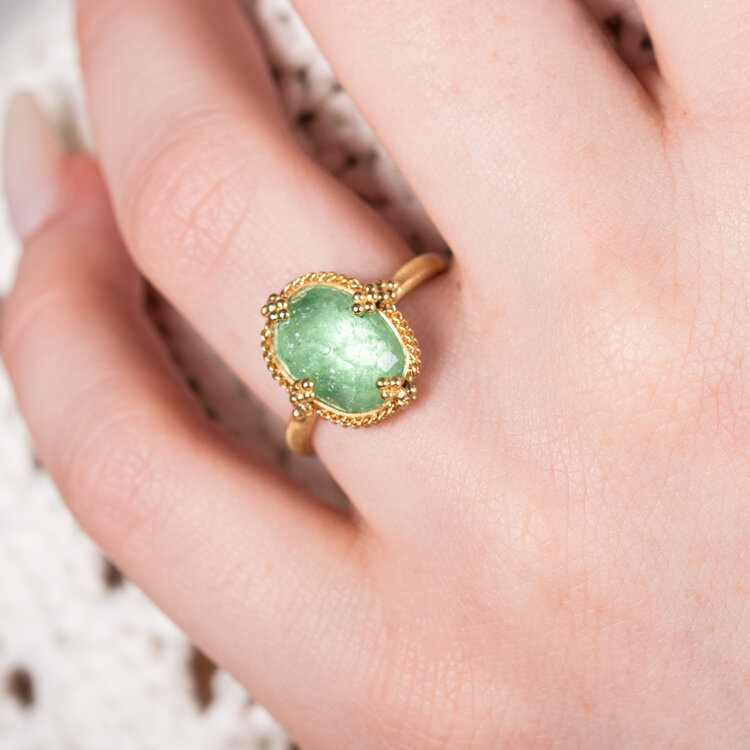 Amali One-of-a-Kind Pariba Tourmaline Ring