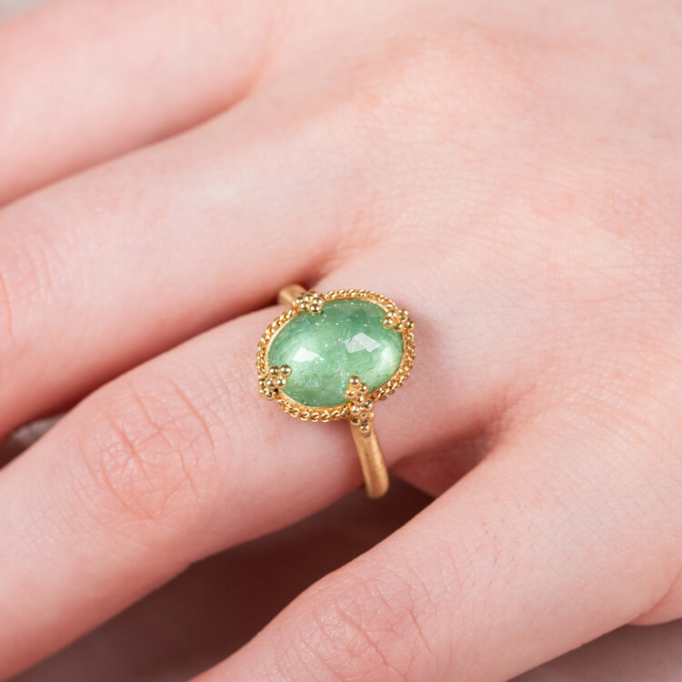 Amali One-of-a-Kind Pariba Tourmaline Ring