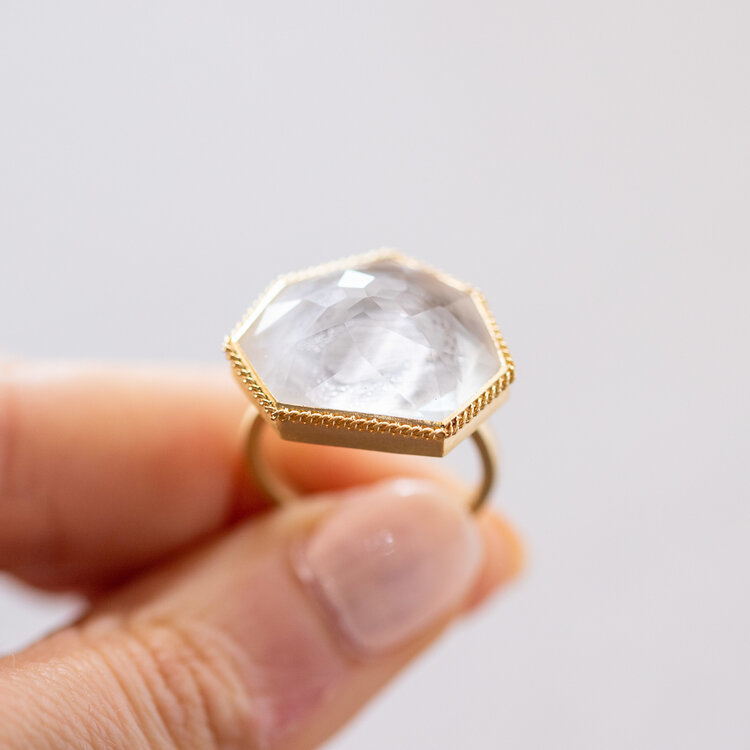 Amali One-of-a-Kind Rock Crystal Ring
