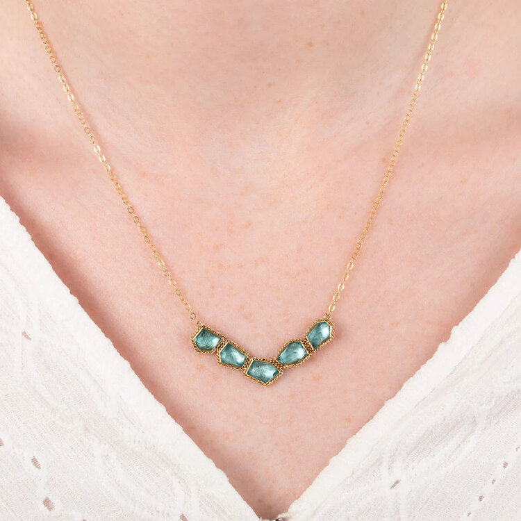 Amali One-of-a-Kind Apatite Necklace