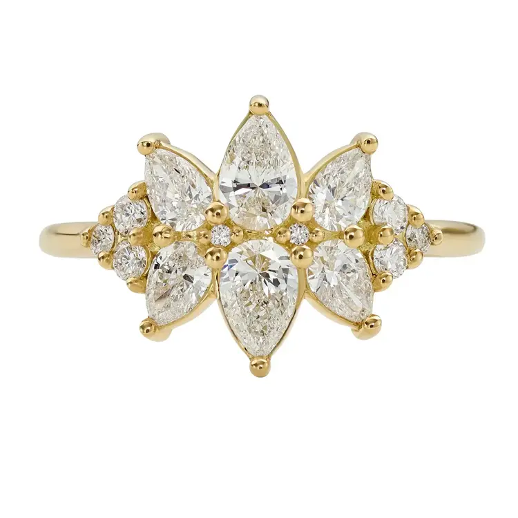 Artemer Flora Cluster Diamond Ring