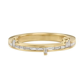 Artemer Pixel Diamond Baguette Ring