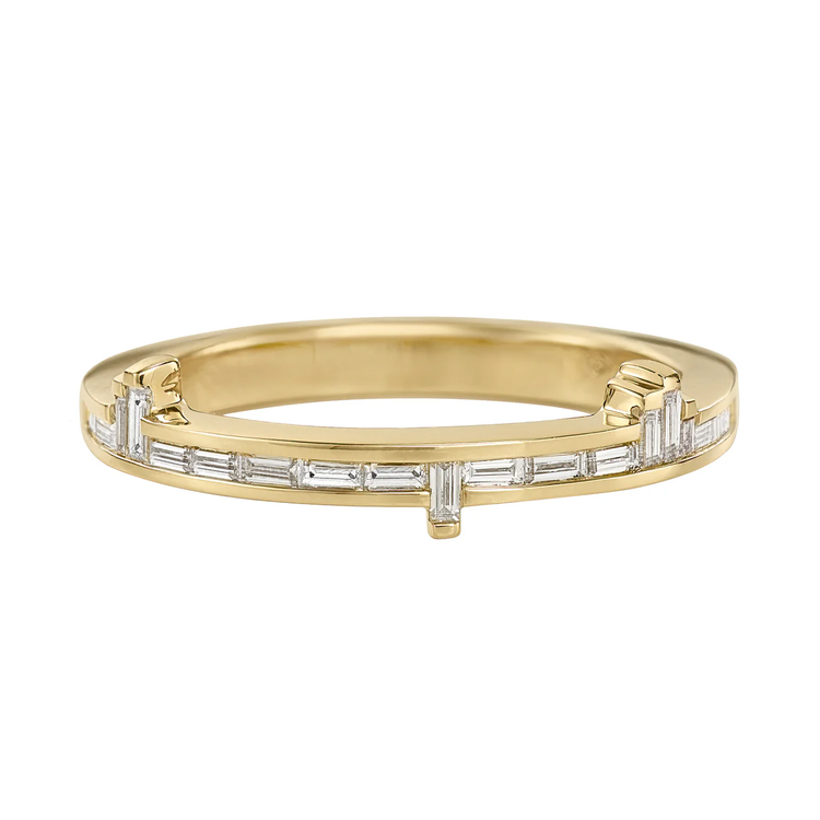 Artemer Pixel Diamond Baguette Ring