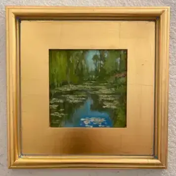 Meredith Fauzel - Nova Scotia Monets Garden- Original Oil