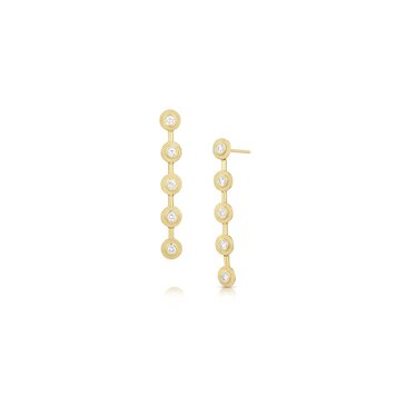 M. Spalten Diamond Sunbeam Stiletto Earrings
