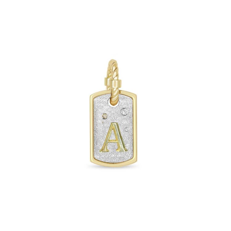 Miles McNeel Monogram A Medium Tag Pendant