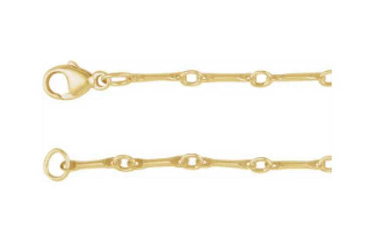 Elements by E79 Bar Chain 14k Yellow 18"