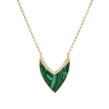 Mercurius Intarsia Pave Necklace