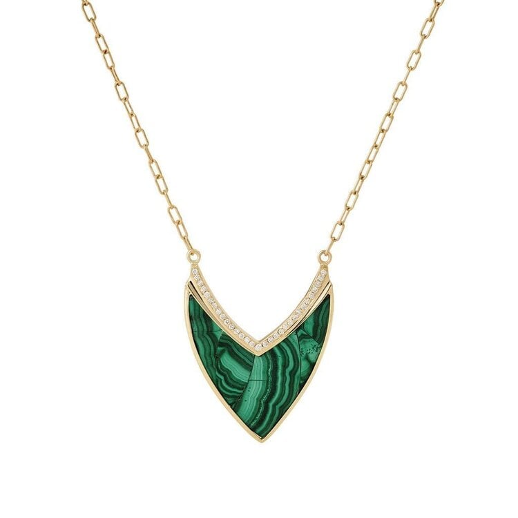 Mercurius Intarsia Pave Necklace