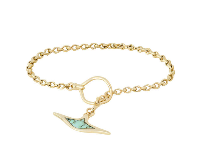 Mercurius Variscite Toggle Bracelet