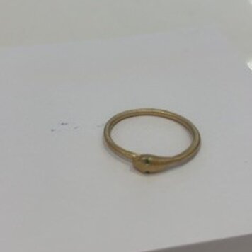 Petite Baleine Petite Baleine Ouroboro Snake Ring Emerald