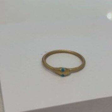 Petite Baleine Petite Baleine Ouroboro Snake Ring Turquoise