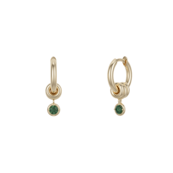 Spinelli Kilcollin Zahra Yellow Gold Emerald Earrings