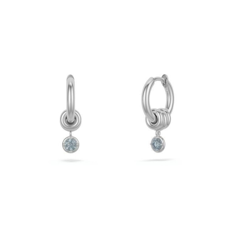 Spinelli Kilcollin Zahra Hoop Earrings Silver Sky