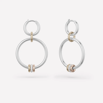 Spinelli Kilcollin Asha Mixed Metal Pavé Hoops