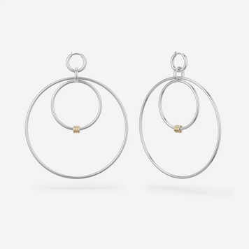 Spinelli Kilcollin Echo Sterling Silver And Yellow Gold Hoops