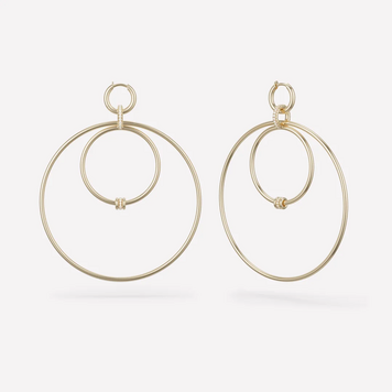 Spinelli Kilcollin Echo Yellow Gold Pavé Hoops