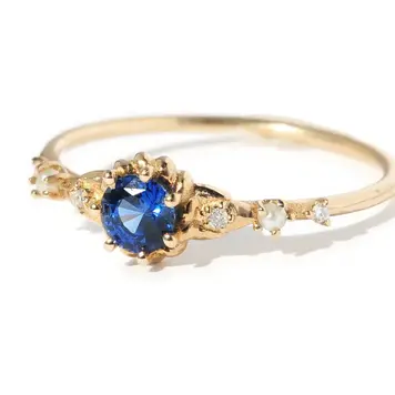 Vintage and Estate Claras Dream Sapphire 14kyg Ring Sz 5