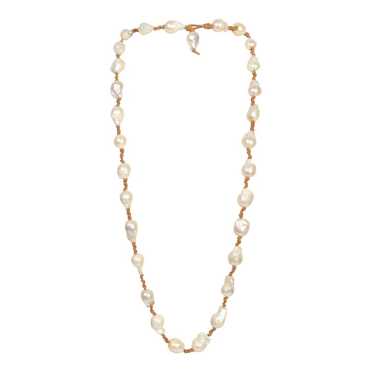 Bohemian Knotty White On Tan