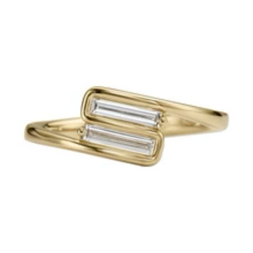 Artemer Embrace Toi et Moi Ring with Baguette Diamonds