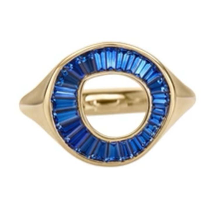 Artemer Royal Blue Sapphire Signet Ring