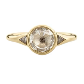 Artemer Terra Rose Cut Diamond Engagement Ring