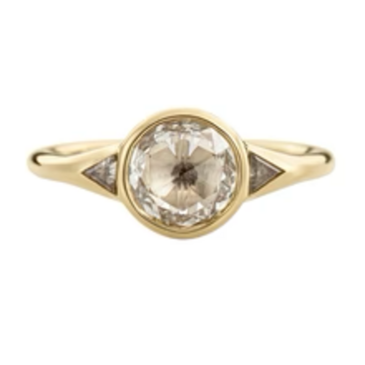 Artemer Terra Rose Cut Diamond Engagement Ring