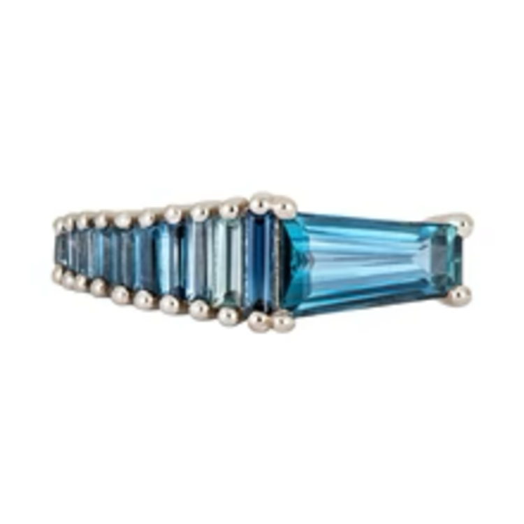 Artemer Teal Sapphire Gradient Engagement Ring