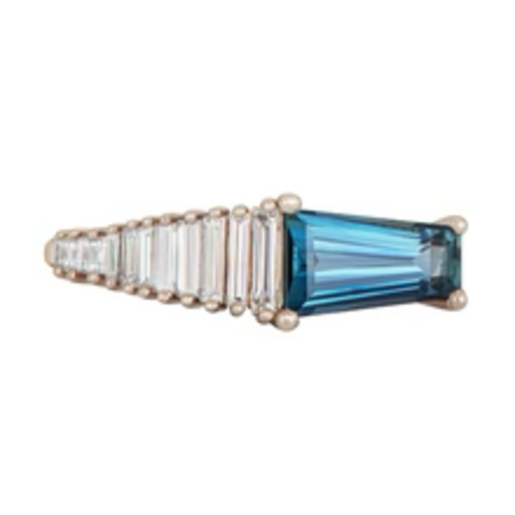 Artemer Art Deco Diamond and Sapphire Ring