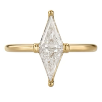 Artemer Polaris Lab Grown Trillion Cut Diamond Engagement Ring