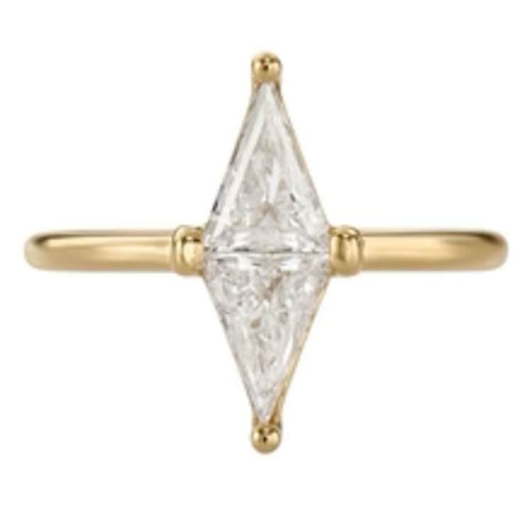 Artemer Polaris Lab Grown Trillion Cut Diamond Engagement Ring