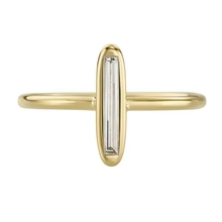 Artemer Dial Baguette Diamond Engagement Ring