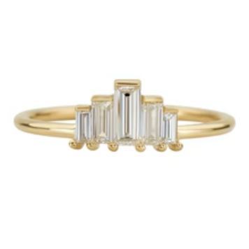 Artemer Baguette Engagement Ring - Art Deco Engagement Ring