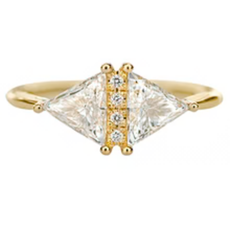 Artemer Triangle Cut Diamond Ring - One Carat