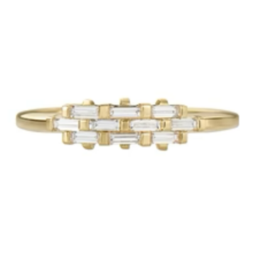 Artemer Woven Baguette Diamond Ring