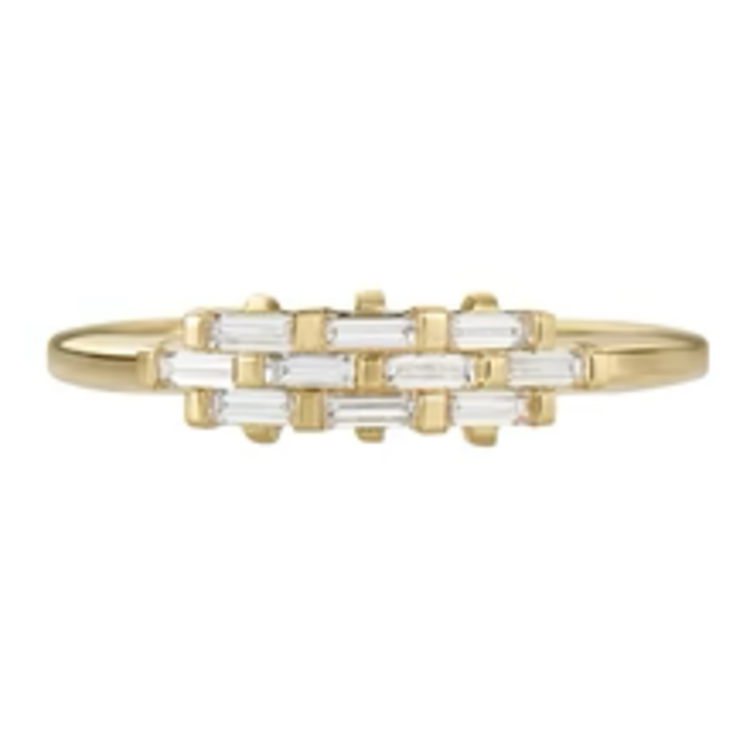 Artemer Woven Baguette Diamond Ring