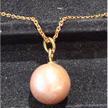 XL Pink Freshwater Pearl Charm - 16..5mm