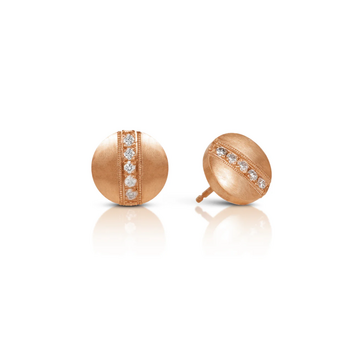 925SUNEERA Rina Rose Gold Studs