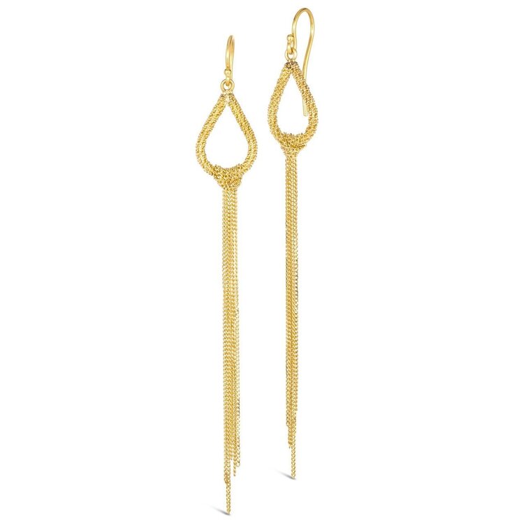 Amali 18K Knotted Marquis Earrings