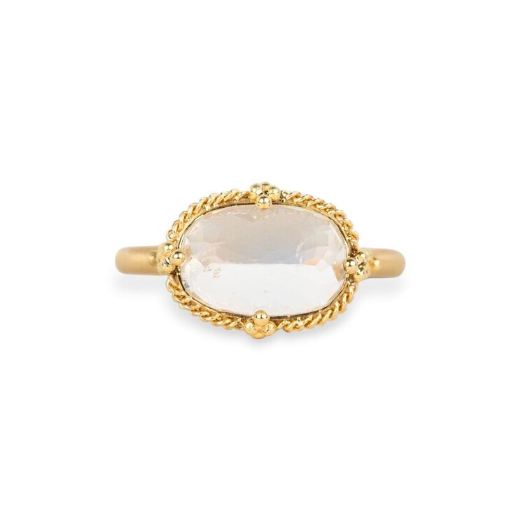 Amali One-of-a-Kind 18K Gold Moonstone Ring
