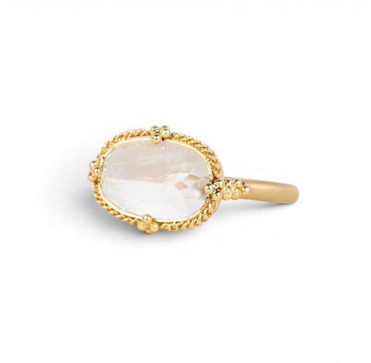 Amali One-of-a-Kind 18K Gold Moonstone Ring