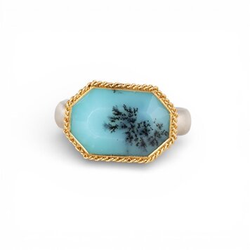 Amali One-of-a-Kind Peruvian Opal Mixed Metal Ring