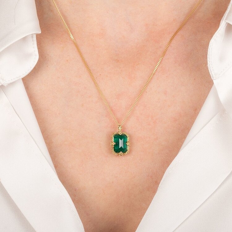 Amali One-of-a-Kind 4.93 ct Emerald Necklace